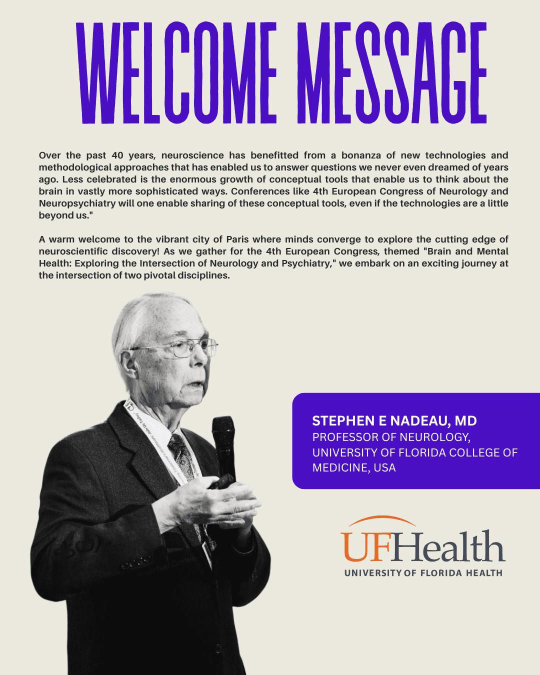 Welcome Message: 4th European Congress of Neurology and Neuropsychiatry